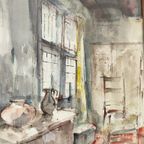 José Van Gucht - Aquarel - 'T Muzekot thumbnail 3