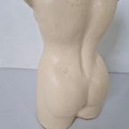 Grote Vrouwelijke Torso In Keramiek. thumbnail 5