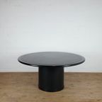 Frank J.L. De Clercq Round Dining Table With Leather Top thumbnail 6