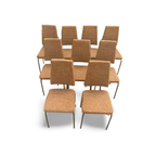 Mid-Century Beige, Bronskleurig Eetkamerstoel thumbnail 13