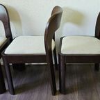 Set 4X Brutalist Vintage Stoelen thumbnail 5