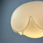 1 Of 4 Large Frosted Glass Artichoke Shaped Pendant Lamp Xl By Peill And Putzler, 1960 thumbnail 7