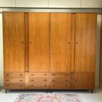 Xl Mid-Century Vintage Kleding Wandkast (1+2) thumbnail 4