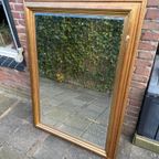 Vintage Xxl Spiegel Goud Met Facet Geslepen Glas 93X131Cm thumbnail 5