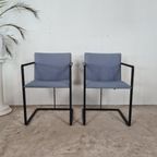 Hennie De Jong, Lichtblauw - Zwart Frame, Set Van 2 Stoelen, thumbnail 8