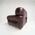 Italiaanse Lederen Fauteuil In De Stijl Van Sapporo, 1970's thumbnail 10