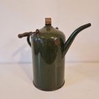 Antieke Groene Petroleum Kan Emaille thumbnail 2