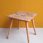 Brocante Vintage Wandplank, Debbel Regaal, Wit Houten Schap thumbnail 18