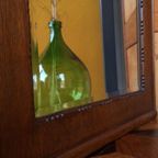 Vintage Eikenhouten Lijst Met Facet Geslepen Spiegel thumbnail 16