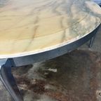 Coffee Table Made Of Marble And Stainless Steel thumbnail 12