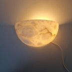 Albast Halve Maan Wandlamp Vintage thumbnail 2