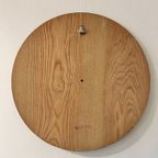 Vintage Deense Teakhouten Spiegel, Rond, 1970'S thumbnail 3