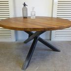 Prachtige Grote Ronde Mango Eettafel 140 Cm thumbnail 7