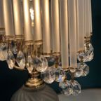 2 Beschikbaar ! Vintage Murano Staafjes Tafellampen Kristal Art Deco Stijl thumbnail 5