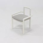 Side Chair In White Lacquered Wood 1980S thumbnail 2