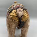 Vintage Houten Olifant Balinees Xl thumbnail 9
