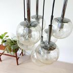 Vintage Lamp Hanglamp Plafondlamp Jaren 70 Bol Glas Doria thumbnail 5