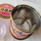 Vintage Chinees Koekjesblik Roze Goud thumbnail 6