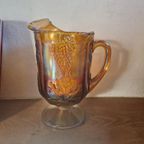 Indiana Glass Company Carnaval Glazen Pitcher Druiven. thumbnail 6