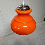 Vintage Hanglamp Oranje Glas thumbnail 7