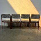 Vier Zeldzame Vintage Eetkamerstoelen, Model 641p, Rudolf Glatzel Voor Thonet thumbnail 11