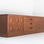 Vintage Brutalist Teak Houten Dressoir Jaren 60 thumbnail 14