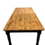 Grote Eettafel, Houten Tafel Zwart Onderstel thumbnail 5