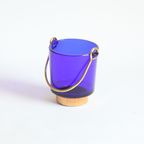 Cobalt Glass Ice Bucket, 1960S thumbnail 11