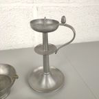 Lot Van 5 Tinnen Kaarsenpannen thumbnail 5
