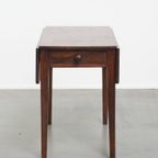 Leuke En Praktische Engelse Antieke Pembroke/ Side Table/ Eettafeltje Van Eikenhout thumbnail 8
