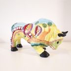 * Porselein Stier Cowparade Stijl Retro Spaarpot thumbnail 2