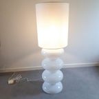 Xxl Vintage Lamp Vloerlamp Glazen Vaaslamp Jaren 70 thumbnail 3