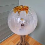 Mazzega Vloerlamp In Verchroomd Metaal En Glas, Jaren 60-70 thumbnail 4
