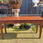Mooie Lage Sidetable Afm. 120x35cm En 62cm Hoog. \ thumbnail 2