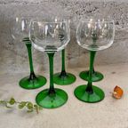 Vintage Luminarc Elzas Wijnglas | Groen - Set Van 6 thumbnail 4