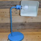 Bureaulamp Metaal Blauw Wit thumbnail 3