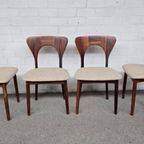 Vintage Set Van 4 Eetkamerstoelen, Nils Koefoed thumbnail 5