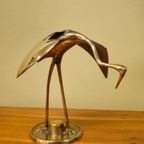 Vintage Messing Vogel Kraanvogel Reiger thumbnail 2