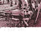 R. Van Imde - Litho - Abstract - Expressief - Gesigneerd - 1987 thumbnail 5