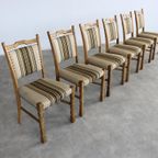 Brutalist Eetkamerstoelen | Vintage Stoelen | Jaren 60 | (6) thumbnail 3