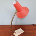 Vintage Gelede Metalen Bureaulamp, Jaren 60 thumbnail 4