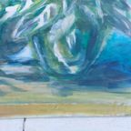 Origineel Acrylschilderij. Groen, Meerkleurig Schilderij thumbnail 6