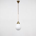 Art-deco Opaline Hanglamp Druppel thumbnail 4