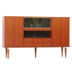 Vintage Highboard Buffetkast Dressoir In Teak, 1960S thumbnail 3