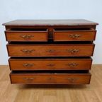 Vintage Frans Dressoir Commode Ladekast Badkamerkast Met Marmer Blad 501 thumbnail 10