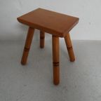 Vintage Set Van 2 Tafeltjes/krukjes thumbnail 9