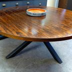 Prachtige Vintage Ronde Palissander Tafel 150 Cm thumbnail 3