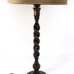 Houten Lampvoet Tafellamp Met Gedraaide Poot thumbnail 2