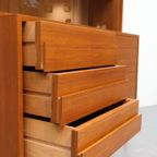 Vintage Wandmeubel Met Vitrine Teak thumbnail 7