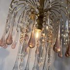 Murano Teardrop Hanglamp Vintage Kroonluchter Venini Model thumbnail 3